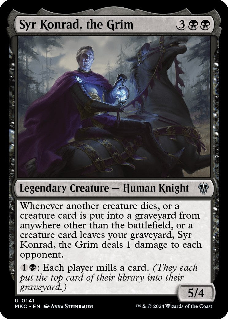 Image for Syr Konrad, the Grim (Commander: Murders at Karlov Manor) (141) - Magic: The Gathering