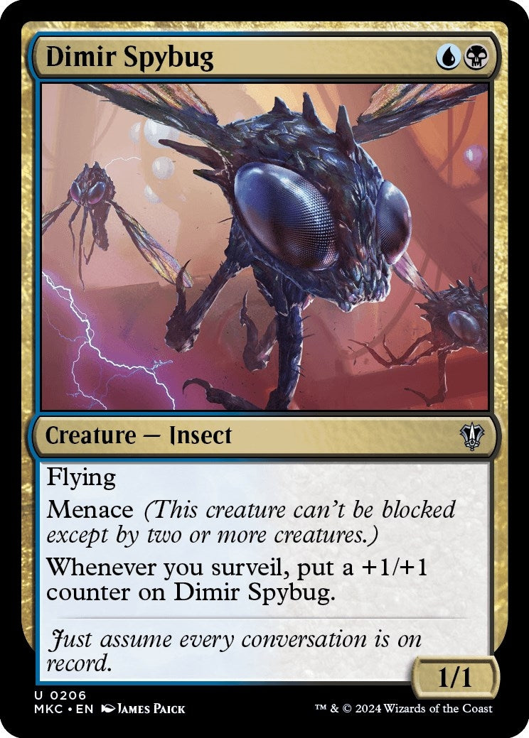 Image for Dimir Spybug (Commander: Murders at Karlov Manor) (206) - Magic: The Gathering