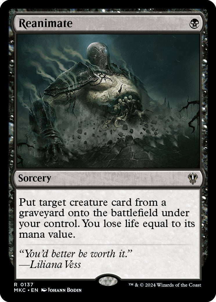 Image for Reanimate (Commander: Murders at Karlov Manor) (137) - Magic: The Gathering