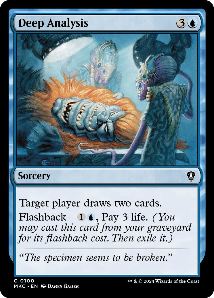 Image for Deep Analysis (Commander: Murders at Karlov Manor) (100) - Magic: The Gathering