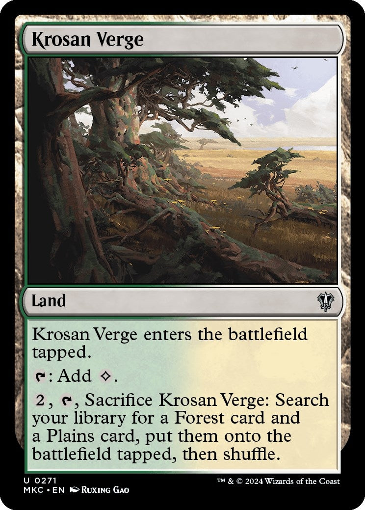 Image for Krosan Verge (Commander: Murders at Karlov Manor) (271) - Magic: The Gathering