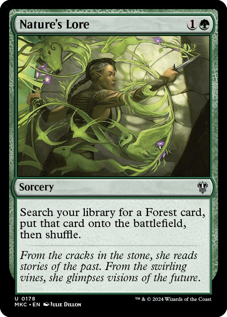 Image for Nature's Lore (Commander: Murders at Karlov Manor) (178) - Magic: The Gathering