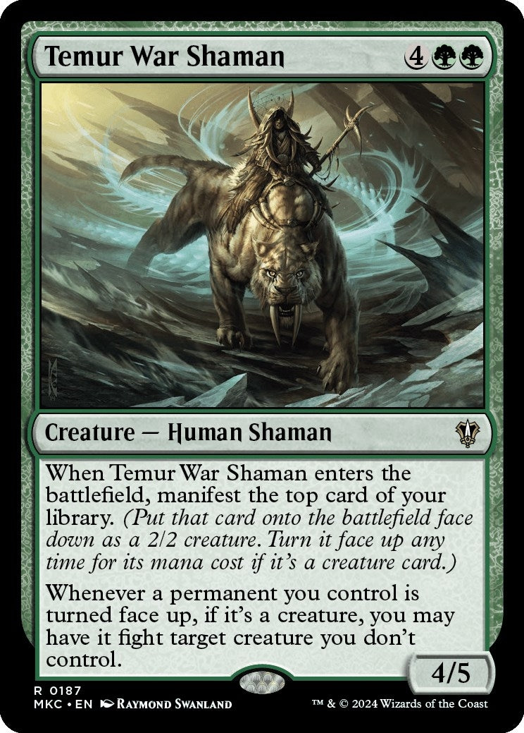 Image for Temur War Shaman (Commander: Murders at Karlov Manor) (187) - Magic: The Gathering