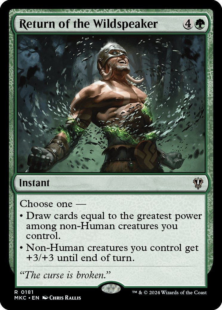 Image for Return of the Wildspeaker (Commander: Murders at Karlov Manor) (181) - Magic: The Gathering