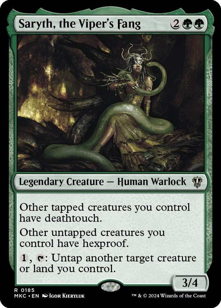 Image for Saryth, the Viper's Fang (Commander: Murders at Karlov Manor) (185) - Magic: The Gathering