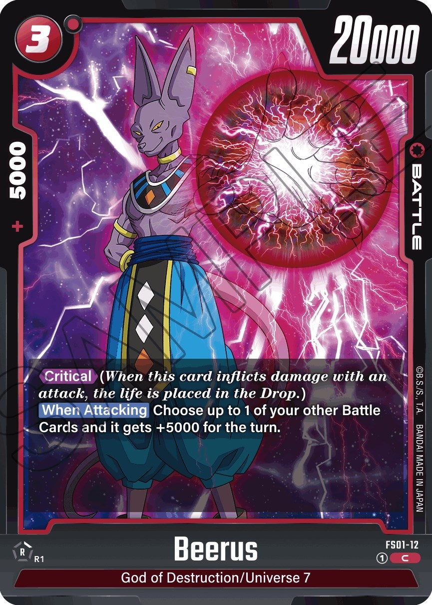 Image for Beerus (Starter Deck 1: Son Goku) (FS01-12) - Dragon Ball Super: Fusion World