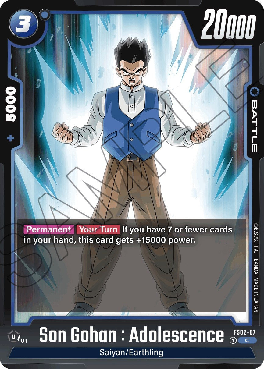 Image for Son Gohan : Adolescence (Starter Deck 2: Vegeta) (FS02-07) - Dragon Ball Super: Fusion World