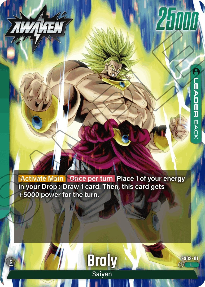 Image for Broly - FS03-01 (Starter Deck 3: Broly) (FS03-01) - Dragon Ball Super: Fusion World