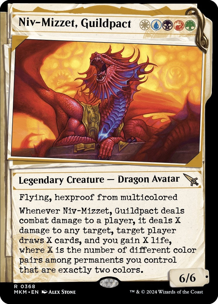 Image for Niv-Mizzet, Guildpact (Showcase) (368) (Murders at Karlov Manor) (368) - Magic: The Gathering