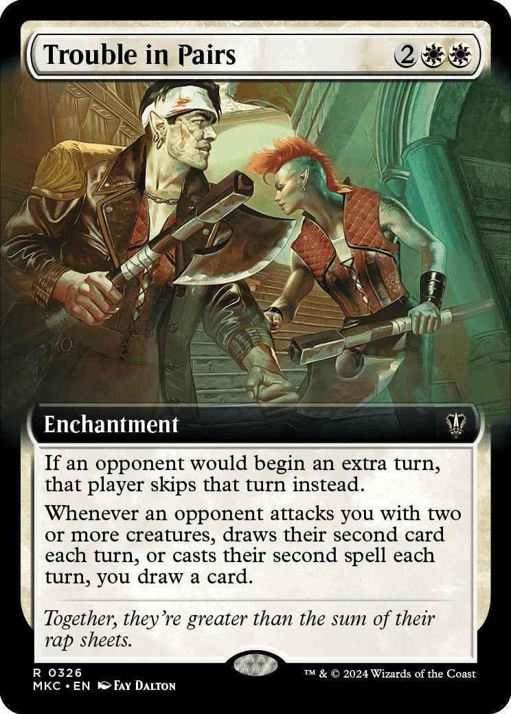 Image for Trouble in Pairs (Extended Art) (Commander: Murders at Karlov Manor) (326) - Magic: The Gathering