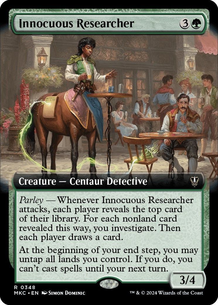 Image for Innocuous Researcher (Extended Art) (Commander: Murders at Karlov Manor) (348) - Magic: The Gathering