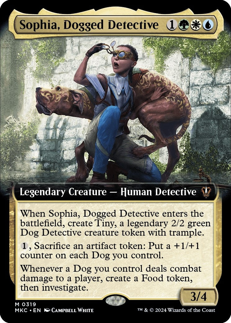 Image for Sophia, Dogged Detective (Extended Art) (Commander: Murders at Karlov Manor) (319) - Magic: The Gathering