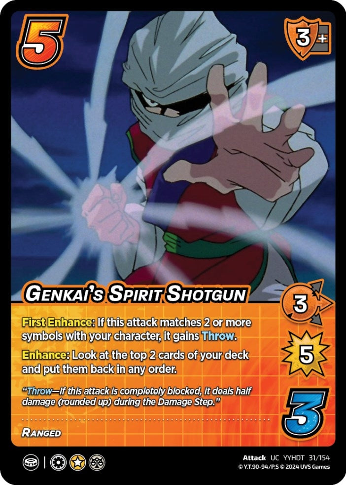 Image for Genkai's Spirit Shotgun (Yu Yu Hakusho: Dark Tournament) (31/154) - UniVersus