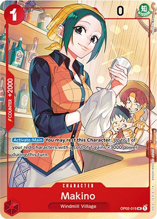 Image for Makino (Japanese 1st Anniversary Set) (One Piece Promotion Cards) (OP02-015) - One Piece Card Game
