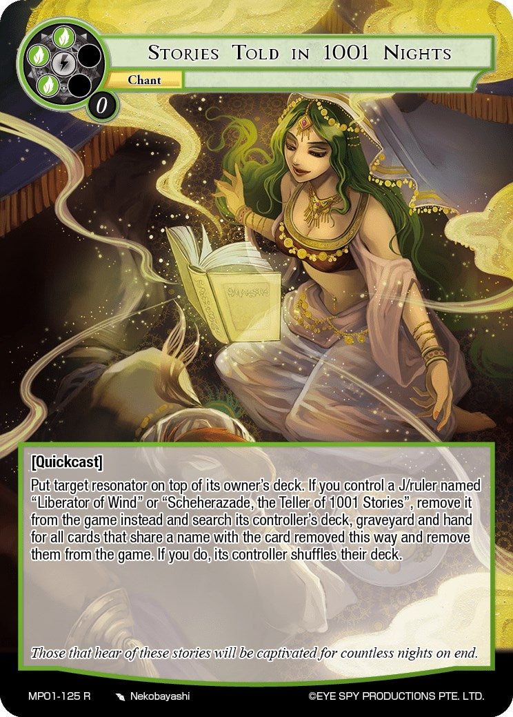 Image for Stories Told in 1001 Nights (Masterpiece "Pilgrim-Memories") (MP01-125 R) - Force of Will