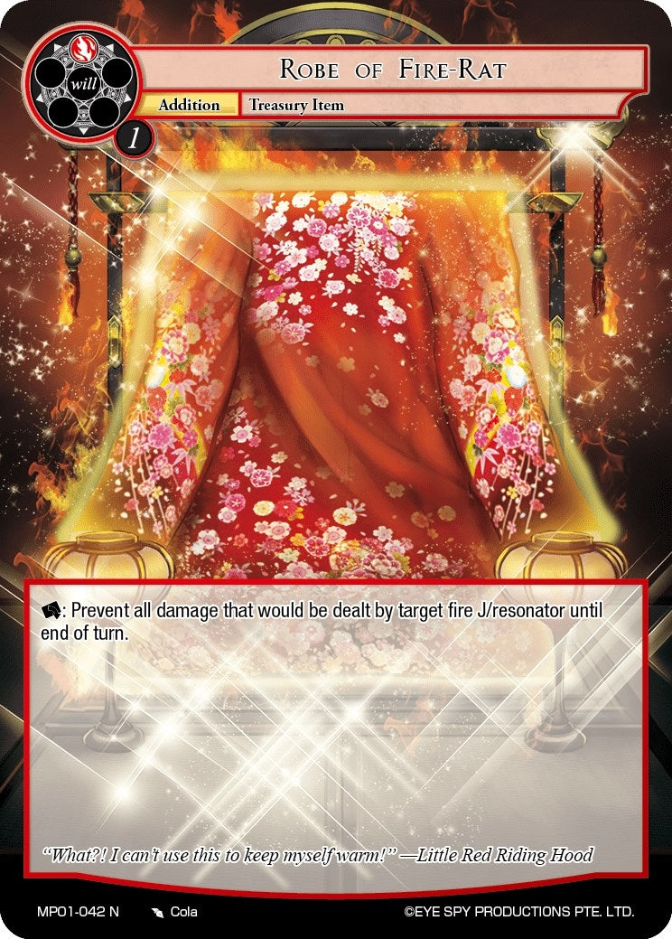 Image for Robe of Fire-Rat (Masterpiece "Pilgrim-Memories") (MP01-042 N) - Force of Will