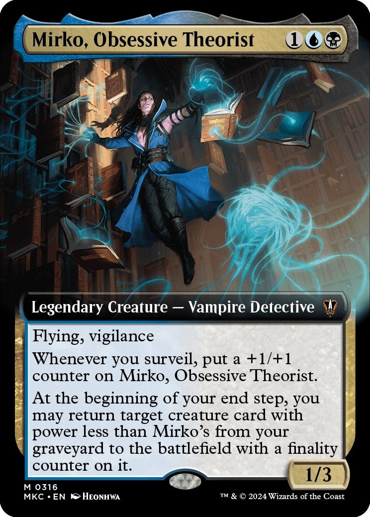 Image for Mirko, Obsessive Theorist (Extended Art) (Commander: Murders at Karlov Manor) (316) - Magic: The Gathering