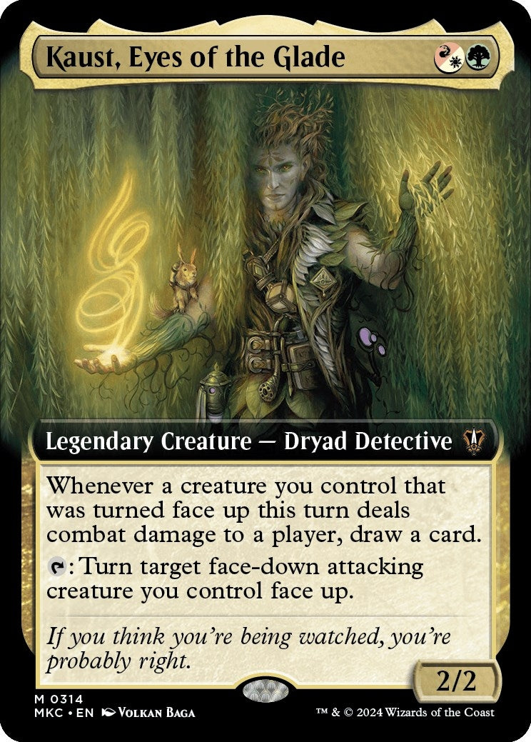Image for Kaust, Eyes of the Glade (Extended Art) (Commander: Murders at Karlov Manor) (314) - Magic: The Gathering