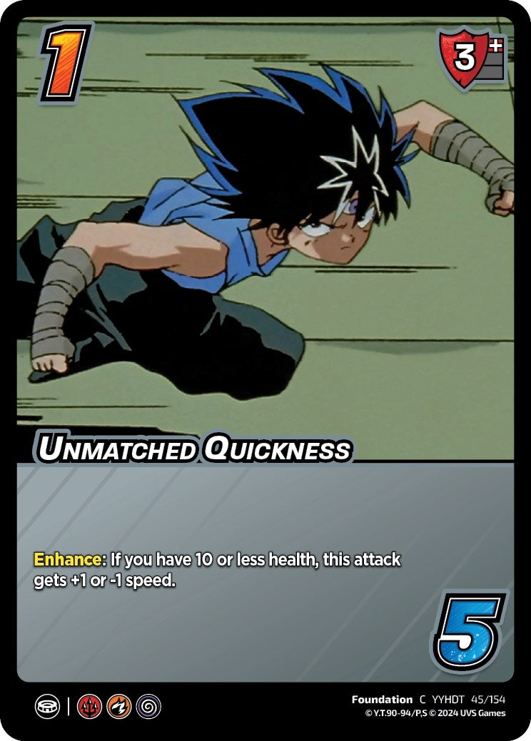 Image for Unmatched Quickness (Yu Yu Hakusho: Dark Tournament) (45/154) - UniVersus