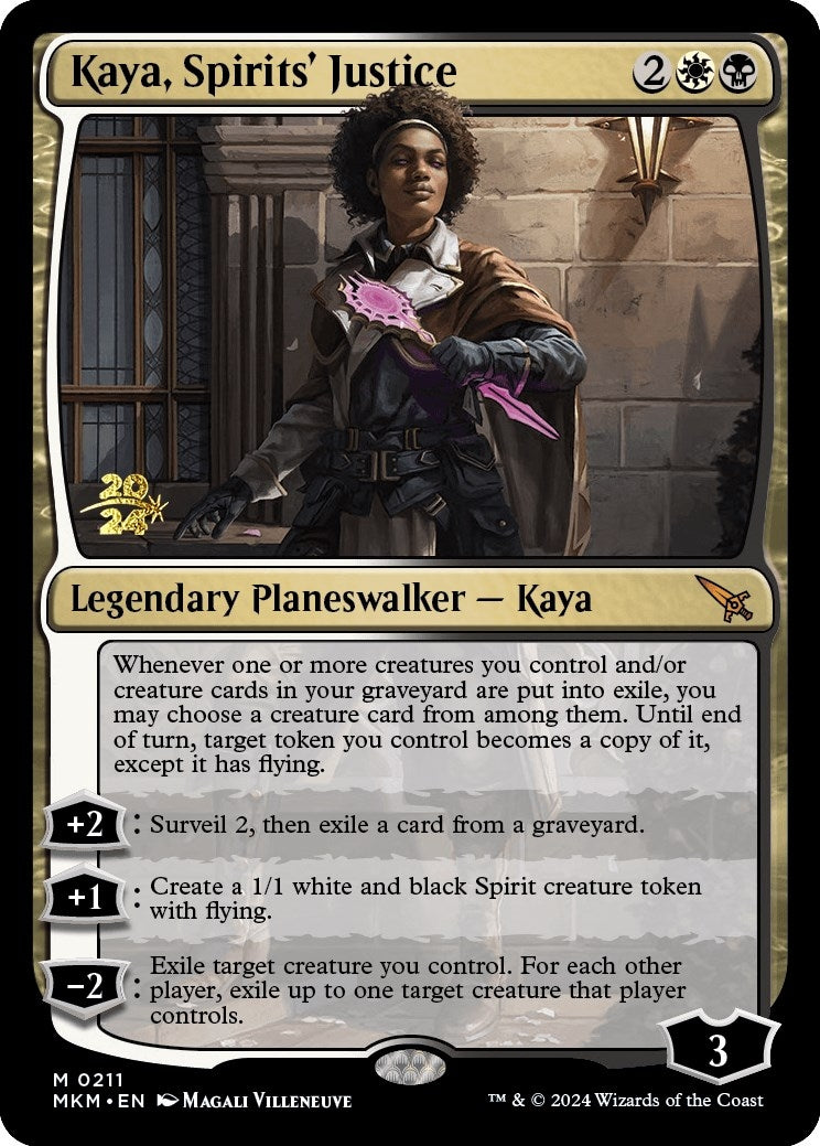 Image for Kaya, Spirits' Justice (Prerelease Cards) (211) - Magic: The Gathering