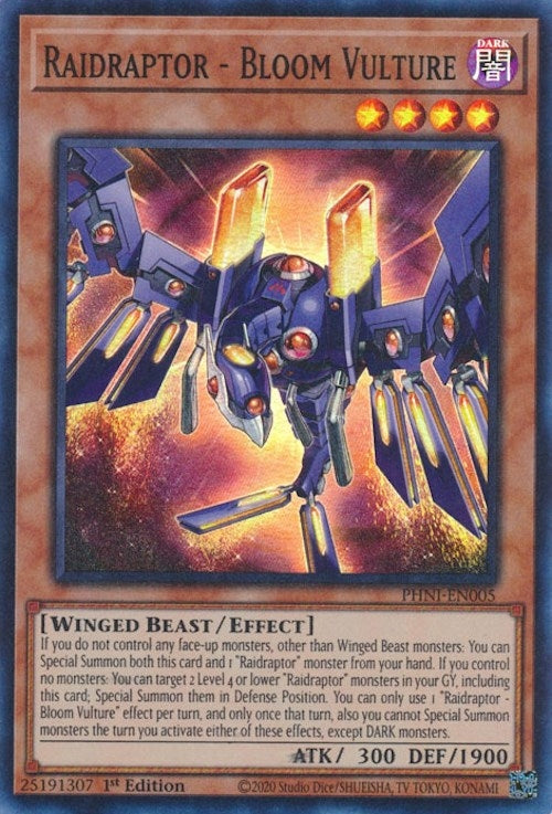 Image for Raidraptor - Bloom Vulture (Phantom Nightmare) (PHNI-EN005) - YuGiOh