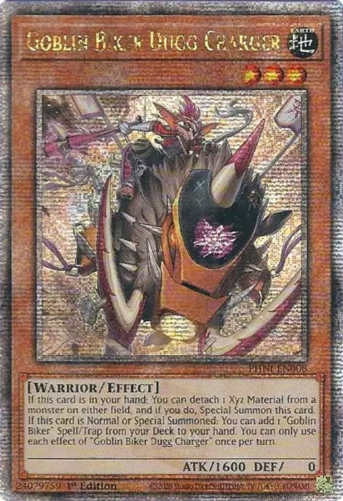 Image for Goblin Biker Dugg Charger (Quarter Century Secret Rare) (Phantom Nightmare) (PHNI-EN008) - YuGiOh