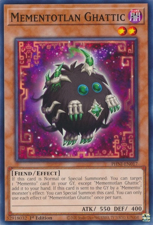 Image for Mementotlan Ghattic (Phantom Nightmare) (PHNI-EN017) - YuGiOh