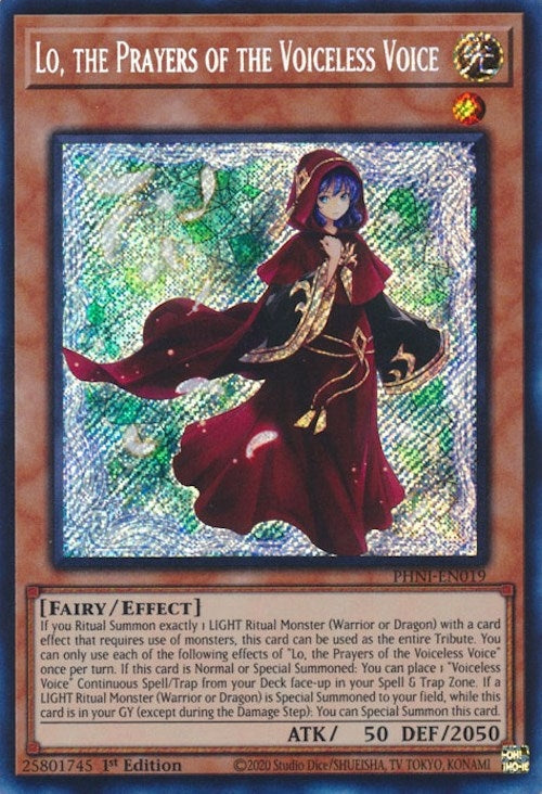 Image for Lo, the Prayers of the Voiceless Voice (Phantom Nightmare) (PHNI-EN019) - YuGiOh