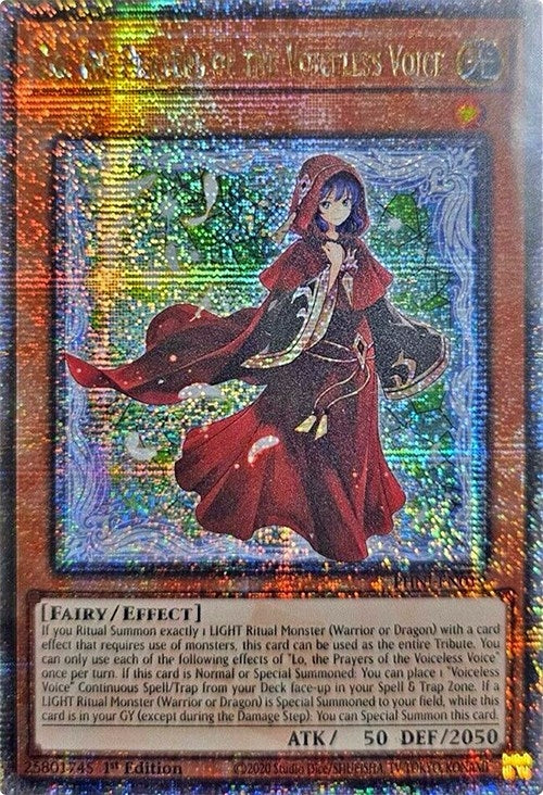 Image for Lo, the Prayers of the Voiceless Voice (Quarter Century Secret Rare) (Phantom Nightmare) (PHNI-EN019) - YuGiOh