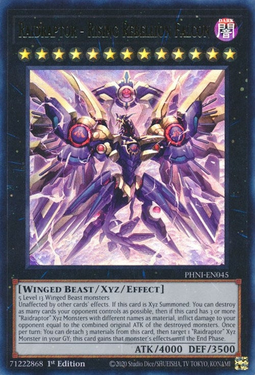 Image for Raidraptor - Rising Rebellion Falcon (Phantom Nightmare) (PHNI-EN045) - YuGiOh