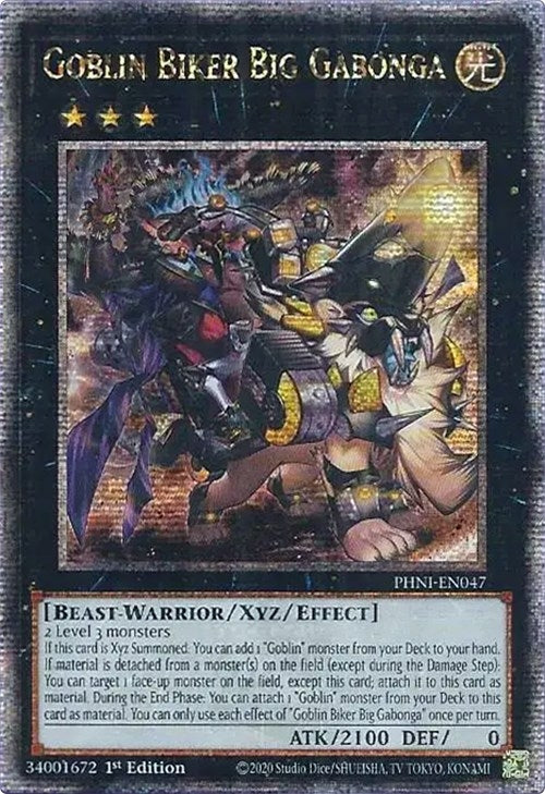 Image for Goblin Biker Big Gabonga (Quarter Century Secret Rare) (Phantom Nightmare) (PHNI-EN047) - YuGiOh