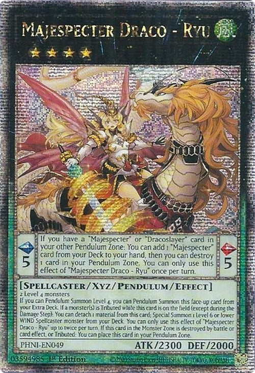 Image for Majespecter Draco - Ryu (Quarter Century Secret Rare) (Phantom Nightmare) (PHNI-EN049) - YuGiOh