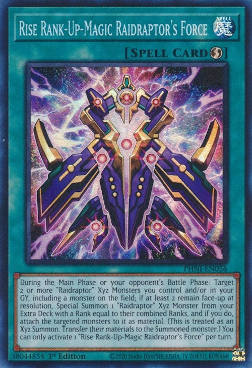 Image for Rise Rank-Up-Magic Raidraptor's Force (Phantom Nightmare) (PHNI-EN056) - YuGiOh
