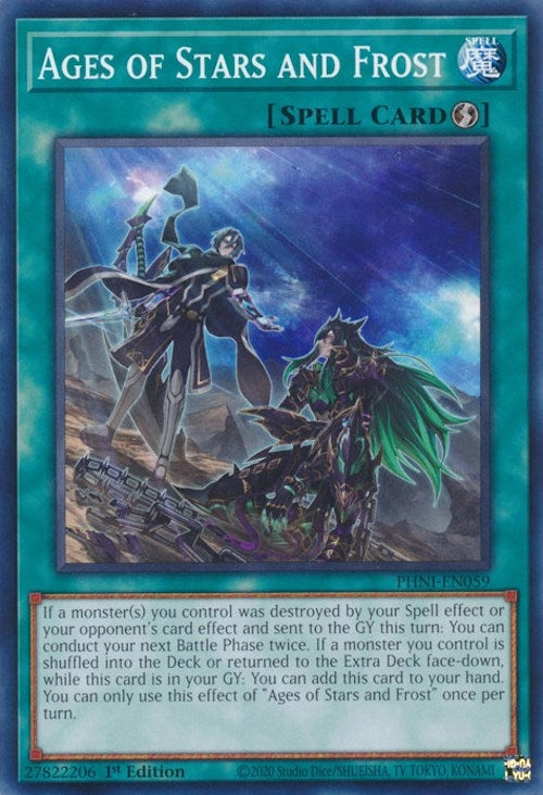 Image for Ages of Stars and Frost (Phantom Nightmare) (PHNI-EN059) - YuGiOh