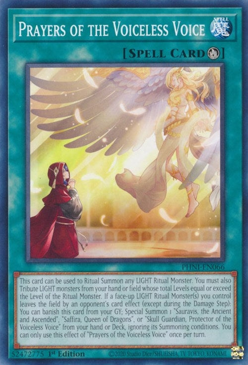Image for Prayers of the Voiceless Voice (Phantom Nightmare) (PHNI-EN066) - YuGiOh