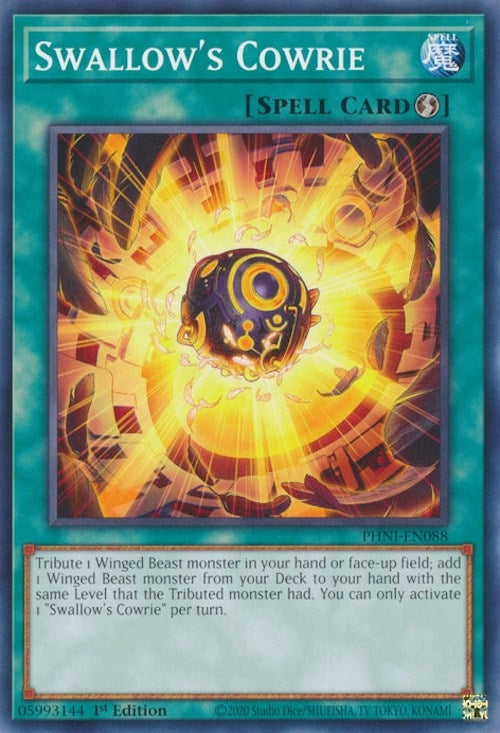 Image for Swallow's Cowrie (Phantom Nightmare) (PHNI-EN088) - YuGiOh
