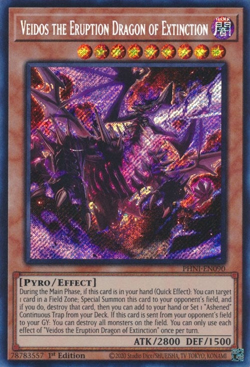 Image for Veidos the Eruption Dragon of Extinction (Phantom Nightmare) (PHNI-EN090) - YuGiOh