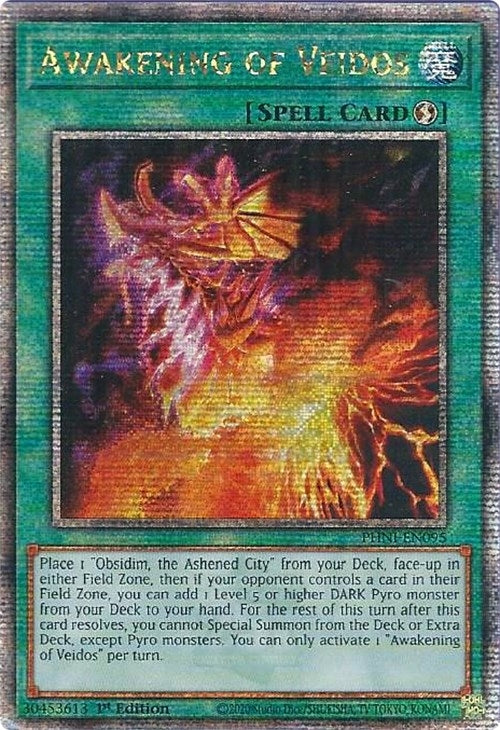 Image for Awakening of Veidos (Quarter Century Secret Rare) (Phantom Nightmare) (PHNI-EN095) - YuGiOh