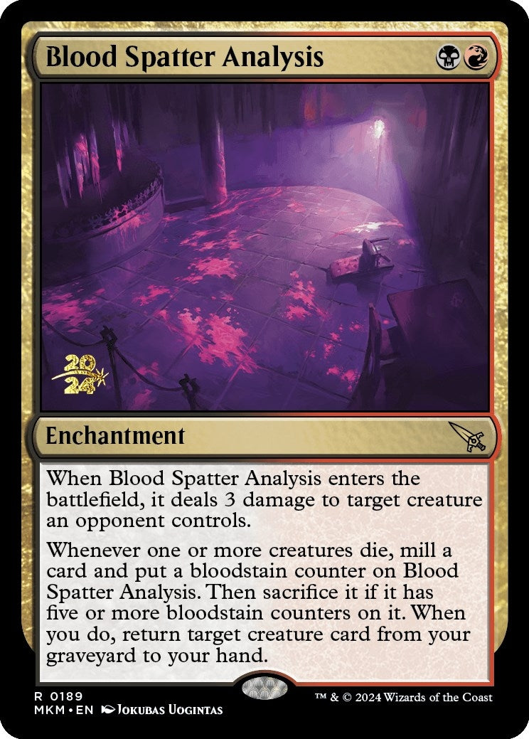 Image for Blood Spatter Analysis (Prerelease Cards) (189) - Magic: The Gathering