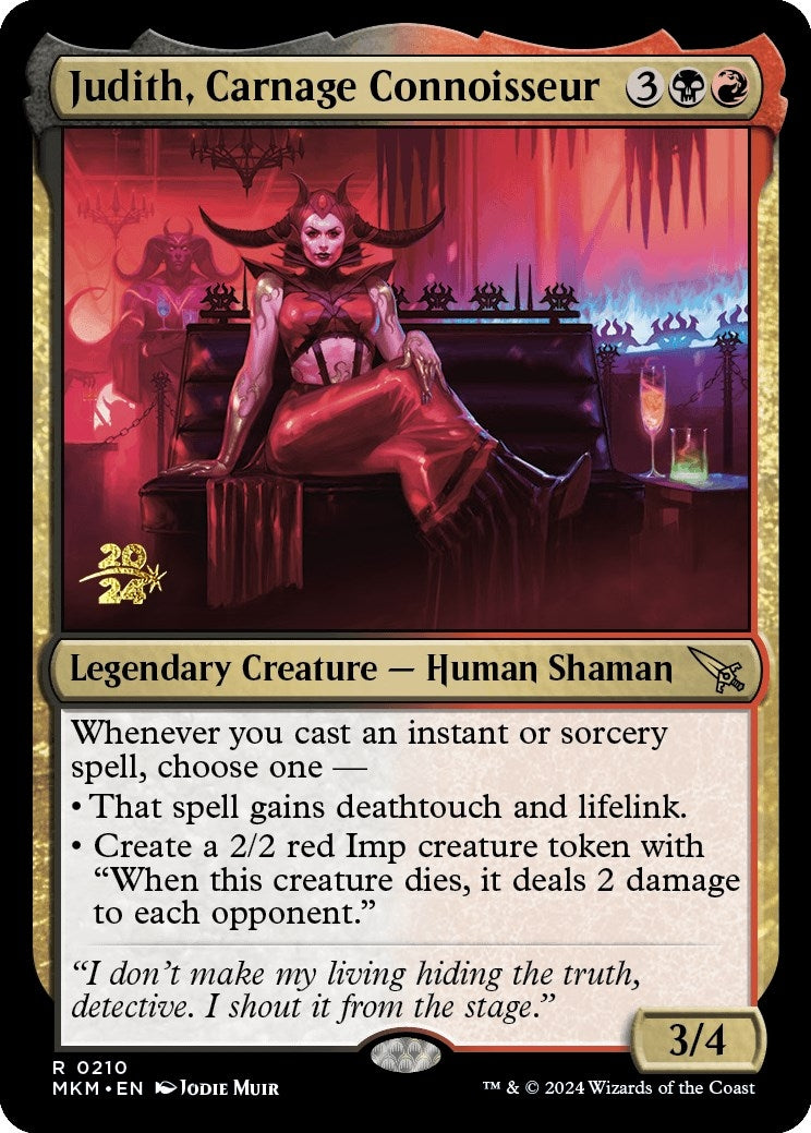 Image for Judith, Carnage Connoisseur (Prerelease Cards) (210) - Magic: The Gathering
