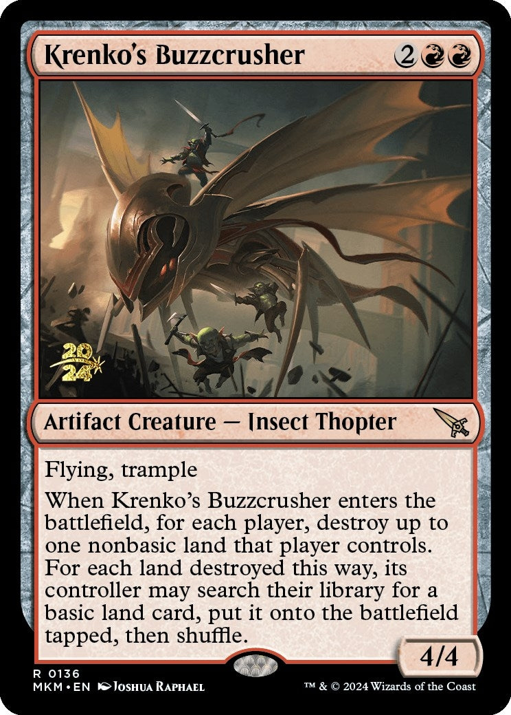 Image for Krenko's Buzzcrusher (Prerelease Cards) (136) - Magic: The Gathering
