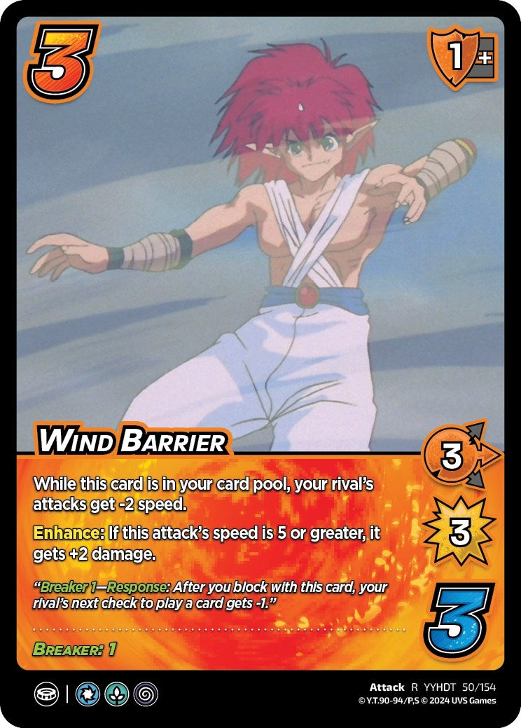Image for Wind Barrier (Yu Yu Hakusho: Dark Tournament) (50/154) - UniVersus