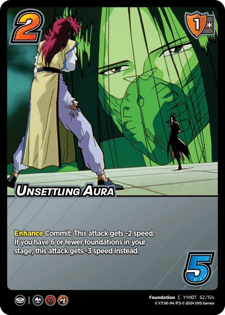 Image for Unsettling Aura (Yu Yu Hakusho: Dark Tournament) (62/154) - UniVersus