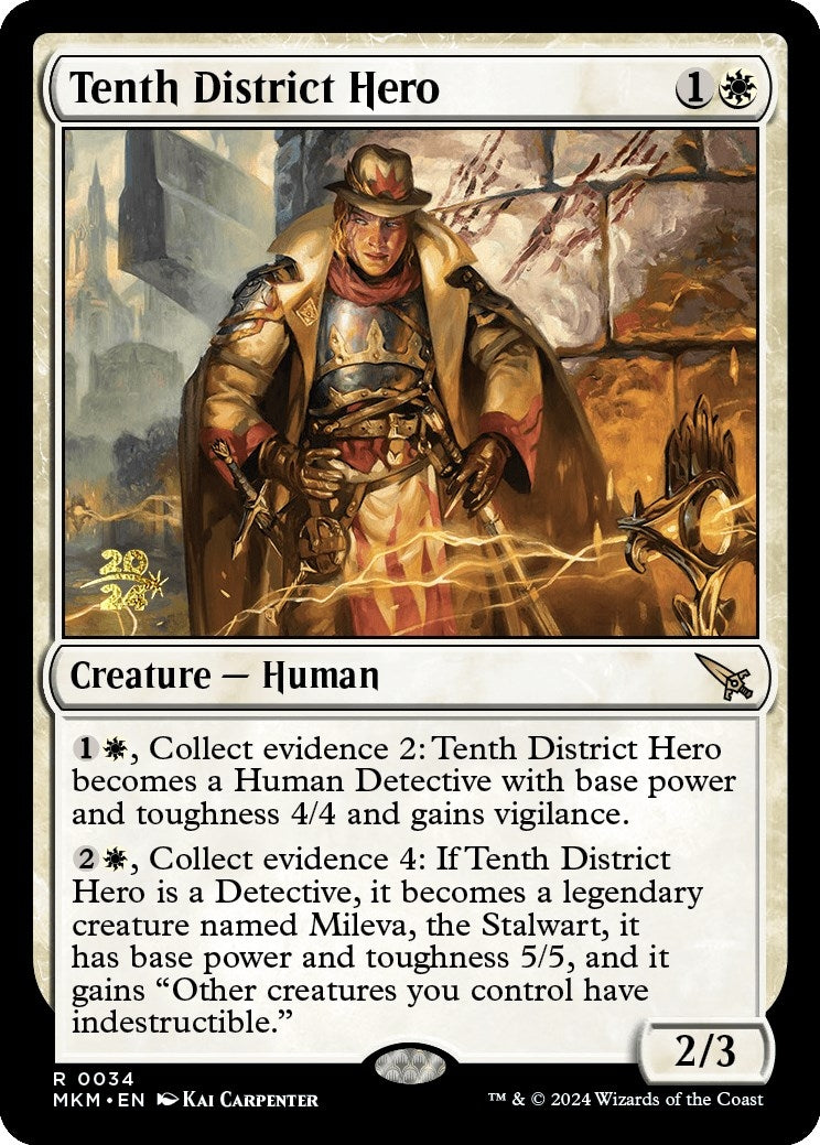 Image for Tenth District Hero (Prerelease Cards) (34) - Magic: The Gathering