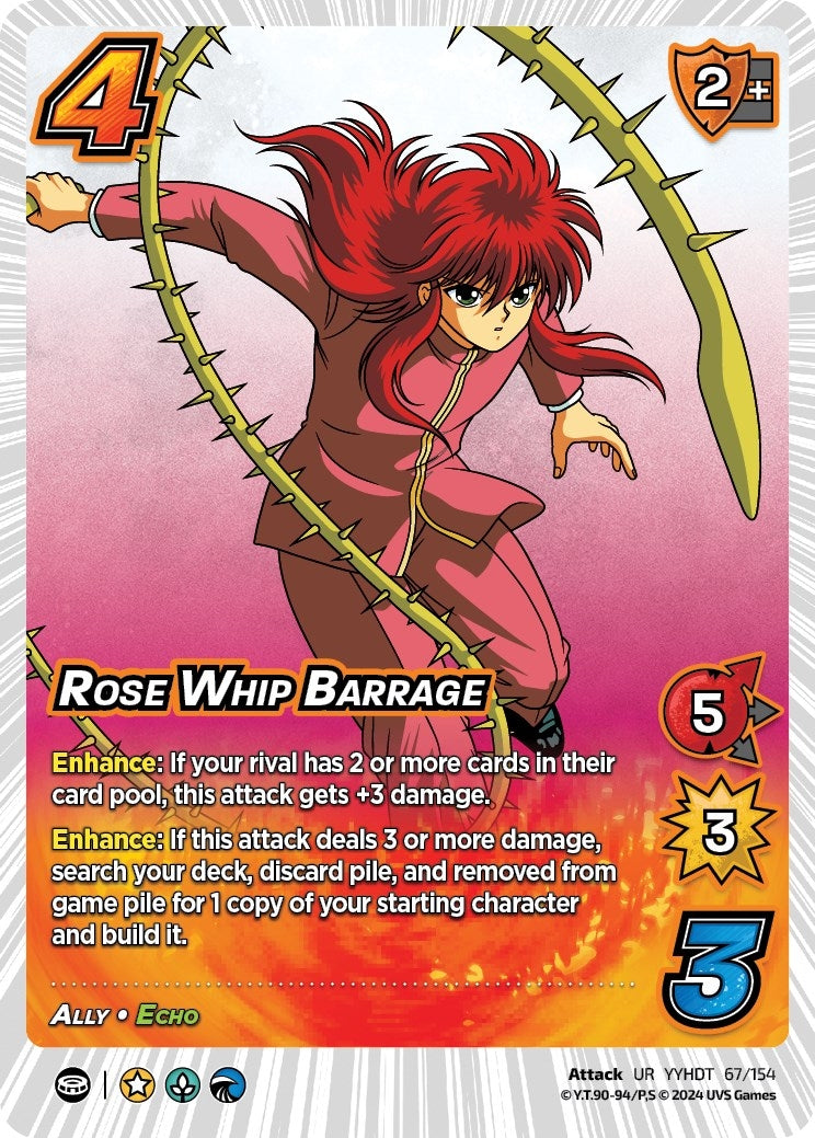 Image for Rose Whip Barrage (Yu Yu Hakusho: Dark Tournament) (67/154) - UniVersus