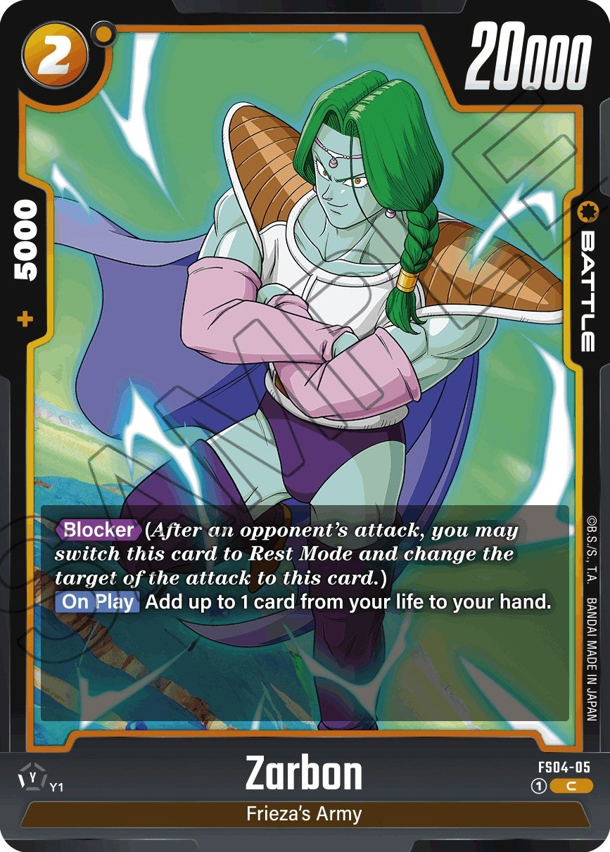 Image for Zarbon (Starter Deck 4: Frieza) (FS04-05) - Dragon Ball Super: Fusion World