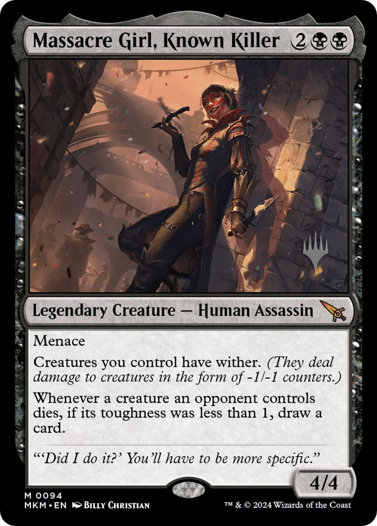 Image for Massacre Girl, Known Killer (Promo Pack: Murders at Karlov Manor) (94) - Magic: The Gathering