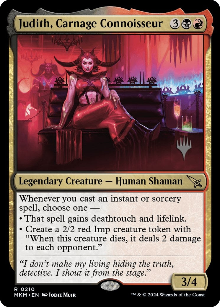 Image for Judith, Carnage Connoisseur (Promo Pack: Murders at Karlov Manor) (210) - Magic: The Gathering