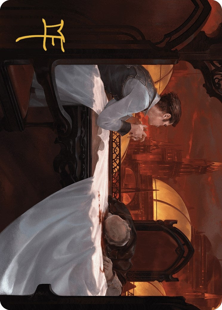 Image for Expedited Inheritance Art Card (Gold-Stamped Signature) (Art Series: Murders at Karlov Manor) (12) - Magic: The Gathering