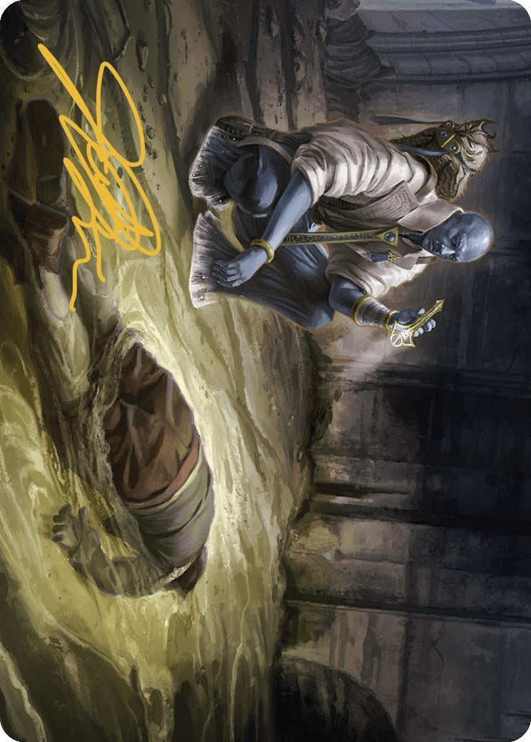 Image for Drag the Canal Art Card (Gold-Stamped Signature) (Art Series: Murders at Karlov Manor) (19) - Magic: The Gathering